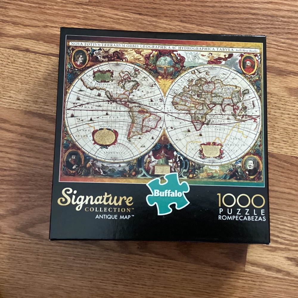Buffalo 1000 Piece  " Antique Map "  Puzzle